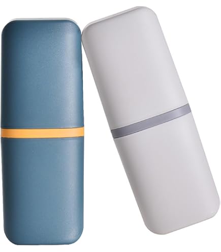 Porte-brosse à Dents De Voyage - 2 Compartiments étanches, Avec Dentifrice