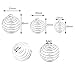Keyzone 30 Pieces Silver Plated Spiral Bead Cages Pendants for Jewelry Making, 3 Sizes