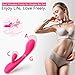 G Spot Rabbit Vibrator for Women - Seamless Dual Powerful Motor with 7 Vibration Modes Rechargeable Clitoris Stimulation Waterproof Wand Massager Couple Dildo Adult Sex Toys (Pink)