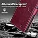 OCASE Samsung Galaxy S9 Plus Case, S9 Plus Wallet Case [TPU Shockproof Interior Protective Case] [Card Slot] [Kickstand] [Magnetic Closure] Leather Flip Case for Samsung Galaxy S9 Plus (Burgundy)