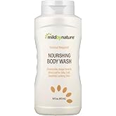 MILD BY NATURE Nourishing Body Wash Gentle Cleanser with Shea Butter, Coconut Oil, & Chamomile - Cruelty Free - No Sulfates, Parabens, or Phthalates - Coconut Bergamot - 16 fl oz (473 ml)