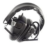 SHOOTING AND SAFETY MUFF STYLE ELECTRONIC HEARING PROTECTOR FULL STEREO, DUAL VOLUME CONTROLS, NRR 24 ADJUSTABLE HEAD BAND COMFORTABLE
