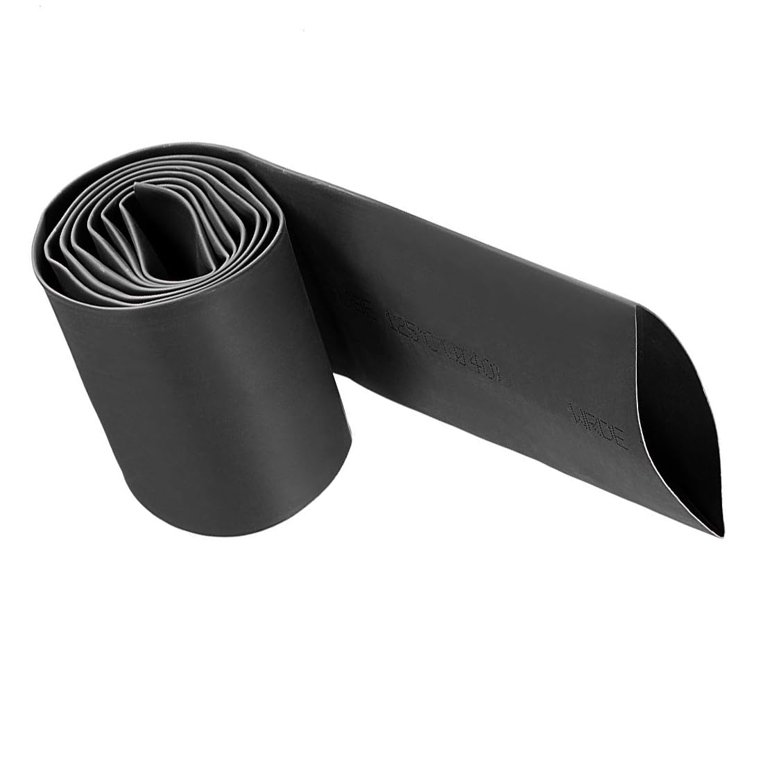 Unifizz Heat Shrink Tubing 40mm Dia 66mm Flat Width 2:1 Ratio Shrinkable Tube Cable Sleeve 1m - Black