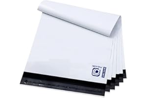 POLYSELLS Poly Mailers Shipping Envelopes, Strong Adhesive Sealing, Waterproof, and Tear-resistant Postal Mailing Bags for Clothing, Books, and Accessories (White, 12x15.5 Inch, 100 pcs)