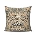KEIBIKE Personalized Ouija Board Horror Movie European Square Decorative Pillowcases Design Zippered Throw Pillow Covers Cases 18x18 Inches One Sided