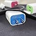 Frerush [5-Pack] 2A 5V 2 USB Port Colorful Wall Travel Home Charger Plug Power Adapter for iPhone 7 SE 6 6s Plus, iPad, Galaxy Series, Note Series, Nexus, Bluetooth Speaker Headset