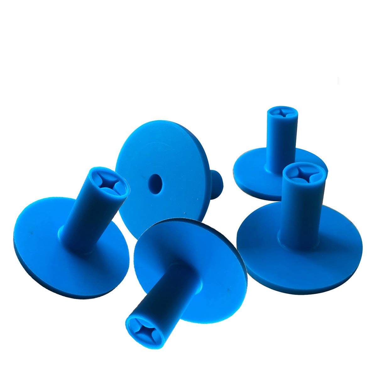 KOFULL Rubber Golf Tees Holder for Practice & Driving Range Mats,Pack of 5(blue)