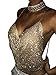 Simplee Apparel Women's Sexy Chain Halter Sleeveless Backless Metal Vest Sequin Crop Top (One Size, Gold Diamond), One size