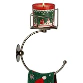 Hand Towel Holder for Bathroom with Vintage Wall Mounted Candle Holder, Rustproof Anti-Corrosion Alloy Unique Bronze Towel Ho