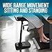 Vari Active Seat Basic - Adjustable Ergonomic Standing Desk Chair - Compact Wobble Perch Stool - Dynamic Range of Movement - No Assembly Required