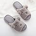 Women's Soft Indoor Clog Slippers Open Toe Plush Memory Foam House Slipper Slip On Cute Animal Indoor Shoe