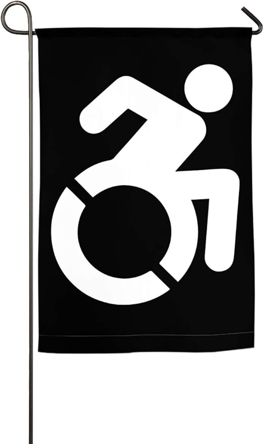 Amazon.com : Garden Flag Single Sided Wheelchair Happy Yard Seasonal