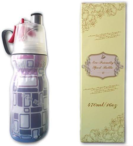 Roadacc (TM) Multifunctional Sprayable Water Bottle - Direct Drinking; Atomizing Water; Keeping Water Cold. Great Sports Water Bottle for Outdoor; Cycling; Mountaineer or Others. (17oz/470ml)