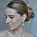 EVER FAITH Women's 925 Sterling Silver Zircon Wedding 8-Shaped Infinity Pierced Dangle Earrings Clear
