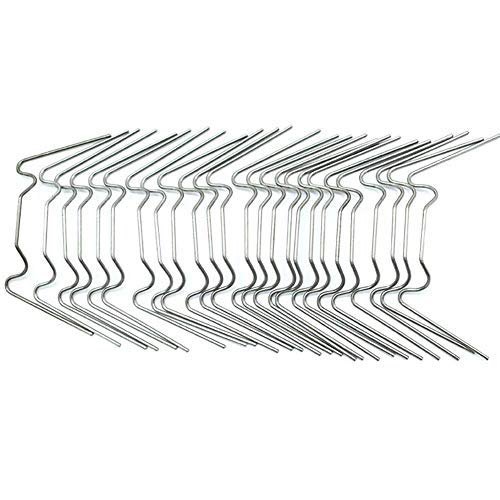 Set of Greenhouse Glass Glazing Clips Stainless Steel Glass Pane Fixing Clips Greenhouses Window Glazing Clips Spare Parts (100pcs "W" Wire Clips)