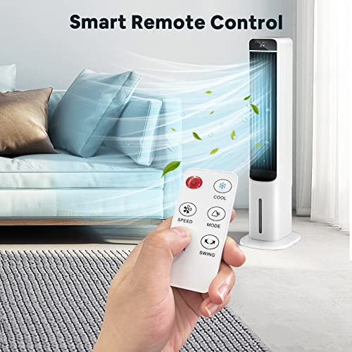 Evaporative Air Cooler 3 IN 1, LifePlus Tower Cooling Fan with Top