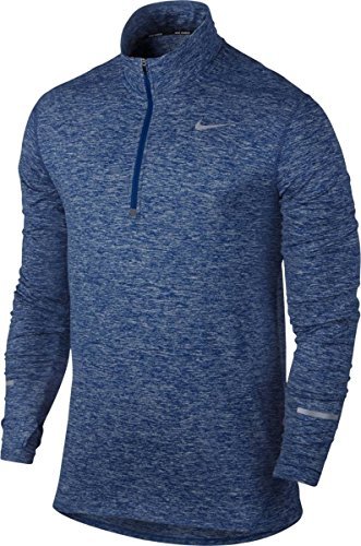 Nike Mens Dri-Fit Element Half Zip - X-Large - Deep Royal Blue/Heather/Deep Royal Blue
