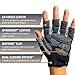 Harbinger BioForm Non-Wristwrap Weightlifting Glove with Heat-Activated Cushioned Palm (Pair), Black/Gray, X-Large