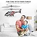 Remote Control Helicopter for Kids, GoStock RC Helicopter Toy with Gyro and LED Light 3.5 Channel Alloy Mini Helicopters, Indoor Helicopter with Remote Control for Adults
