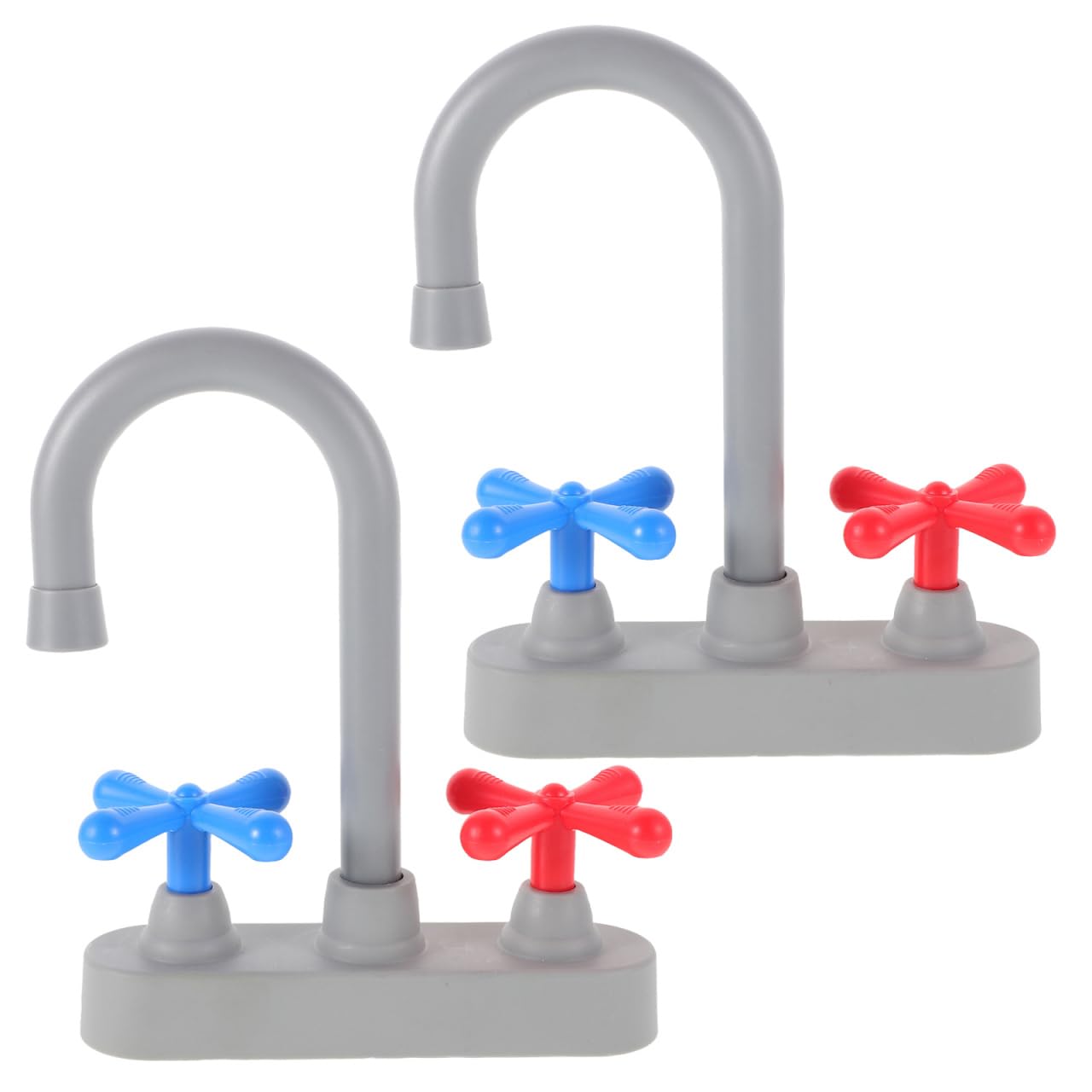 Warmhm 2pcs Simulation Sink Faucet Replacement for Pretend Play Kitchen Realistic Role-playing Accessories for Boys and Creative Skill Development and Imaginative Play