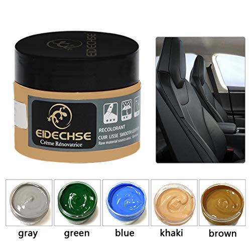 Leather Recoloring Balm, Elaco Leather Repair Cream Color Repair Paste Shoe Cream Leather Polish Coloring Agent Stain Wax Leather Repair Renew, Restore & Repair Color to Faded and Scratched Leather - Thumbnail 2