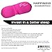 DREAM MAKER® Sleep Mask ( Ultra Soft PINK Sleeping Mask - Anti-Aging ) Eye Mask comfortable and Contoured Eyemask Silk Blindfold with Ear Plugs Travel Pouch Best Eyeshade - Men Women Kids Girls
