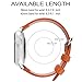 5 Colors for Apple Watch Bands 38mm, Fullmosa Yona Calf Leather Replacement Band/Strap with Stainless Steel Clasp for Apple Watch Series 1 2 3 Sport and Edition Versions 2015 2016 2017,Light Brown