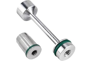 Lkonwee LS Billet Aluminum Oil Diverter Barbell & Oil Valve Plug & Oil Pickup Tube Hold Down Kit Compatible with GM Gen III & IV LS Engines (2 Pack)