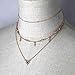 Jovono Fashion Choker Star Multi - Layer Necklace for Birthday Friendship Jewelry Mothers Day Gift (Gold)