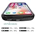 [Upgraded] iPhone X/Xs Battery Case Qi Wireless Charging Compatible, Newdery 6000mAh Slim Extended Rechargeable External Charger Case Compatible iPhone X/Xs (5.8