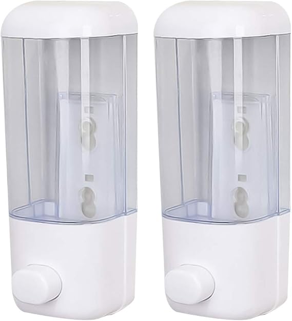 ULTECHNOVO 2Pcs 500Ml Titular de Dispensador de Jabón de Champú Montado