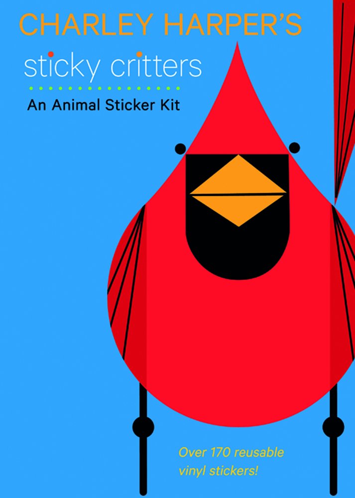 Charley Harper's Sticky Critters an Animal Sticker Kit