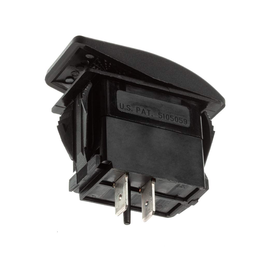 SEACHOICE 12801 Non-Illuminated Contura Rocker Switch On/Off Black