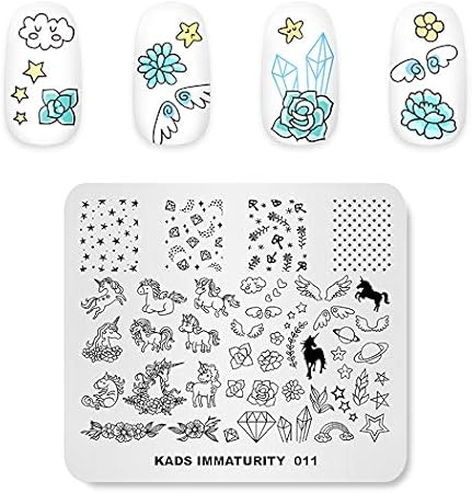 Amazon Kads ネイルスタンプ ネイルスタンピングプレート 可愛い馬 ダイヤモンド 翼 ネイルステンシル ネイルアート道具 Im011 Kads ネイルスタンパー ステンシル 通販