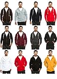 Mens Hipster Hip Hop Basic Unisex Zip-Up Hoodie Jacket (size upto 5XL Big Size)