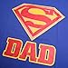 Justice League Superman Apparel Super DAD Logo T-Shirt for Men (XL)