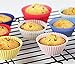Silicone Baking Cups Muffin Cupcake Liners Molds Set - 12 Pack Premium Reusable & Nonstick - Standard Size Baking Cups in 6 Colors