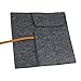 Starsource 2 Pcs-Fashion Roll Up Wool Felt Pencil Case Storage Holder Pouch Makeup Cosmetic Brush Holder Bag