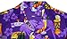 V.H.O. Men's Beerbottle-Shirt Short-Sleeve Casual-Button-Down Hawaii-Vacation, Beerbottle, Purple, 3XL