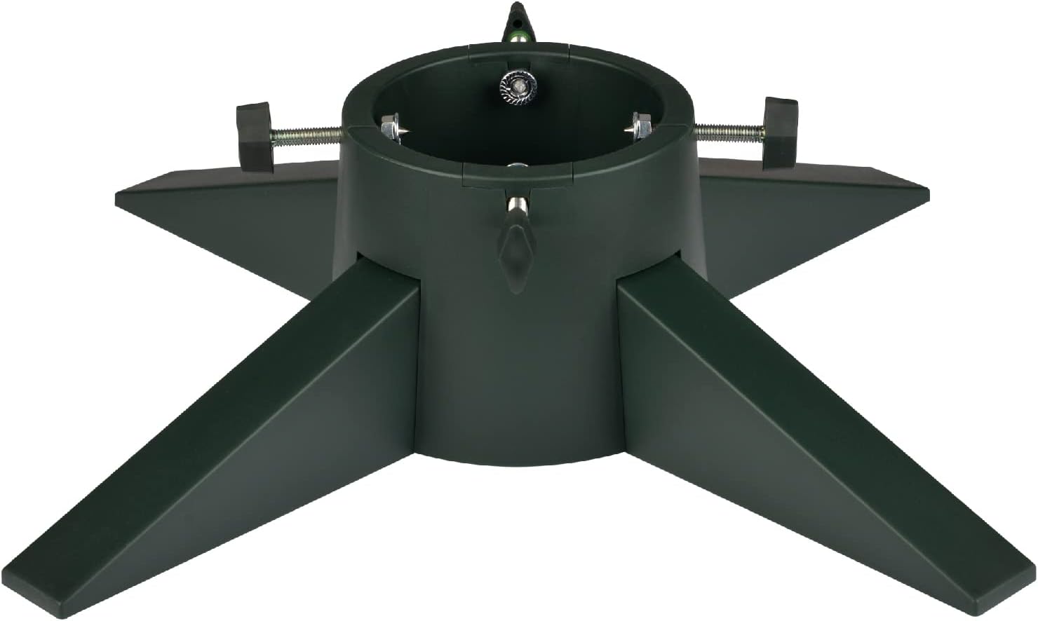 Tree Stands - Tree Nest Christmas Tree Stand Xmas Tree Plastic Holder Base for Live Tree Fits up to 5ft Essential（Green）