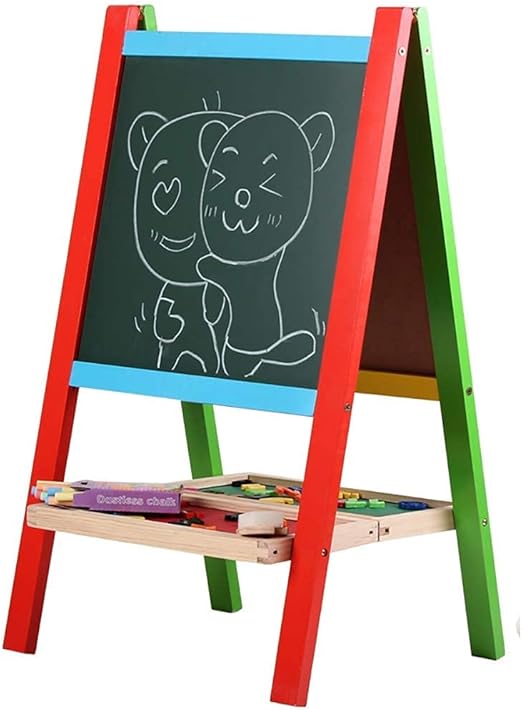 high quality Children's Easel Kids Wooden DoubleSided Drawing