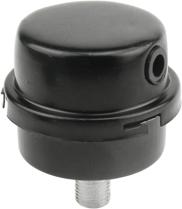 WMYCONGCONG 2 PCS 1/4" PT 12.5mm Air Compressor Silencer Filter Metal Air Compressor Intake Filter Muffler Silence w/ 2 PCS Filter Element Replacement - Image 5