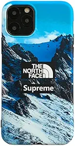 WZHC Exquisite Appearance Suitable for iPhone 7 8 Plus 11 Pro X XR Xs Max Case, Snow Mountain Pattern case, Shockproof Cover Case Drop Protection Feel Comfortable (Color : 7/8)