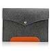 Sinoguo Gray Felt & Leather Case Sleeve Pouch for 13 Inch Lenovo Yoga 2 Pro/s300/U300S/U310/U330/Yoga 13/, Handmade Laptop Bag cover for 13 Inch ASUS vivobook S300k/VivoBook S300CA/UX32VD/Transformer Book TX300/TAICHI 31, Notebook Holder Pouch with Magnetic Button for ACER S7-391/TravelMate P633/S3-391