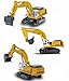 Happy Cherry 1:87 Scale Diecast Crawler Hydraulic Excavator Mixer Construction Vehicle Transport Car Carrier Truck Toy Model Cars for Boys
