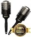 6th Sense Ceramic Ionic Natural Boar Bristle Round Brush w Nano Technology for Fast Hair Drying Blowouts & Superb Shine; Vented Professional 2 Inch Barrel