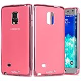 Galaxy Note Edge Case - Fosmon [DURA FROST] Smooth Durable & Flexible SLIM-Fit Cover for Samsung Galaxy Note Edge (Hot Pink)
