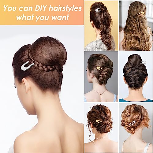 6 Pieces U Shaped Hair Pins, Sublaga French Hair Pins Metal French U