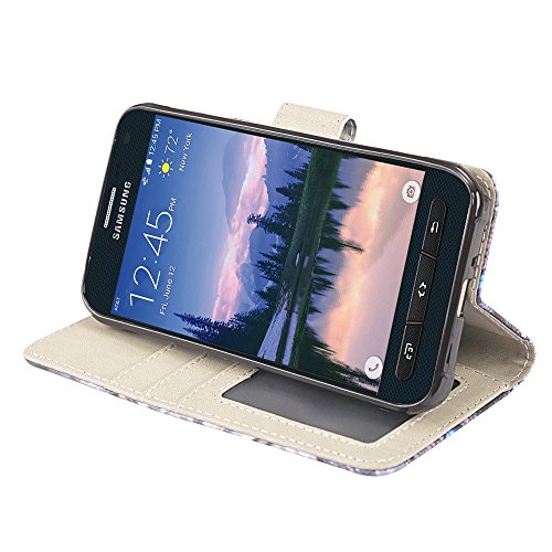image for S6 active Case, UrSpeedtekLive Galaxy S6 active Wallet Case, Premium P