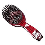 Torino Pro Wave Brush #1180 - By Brush King - Hard Oval Palm/Military with Long Handle 360 Waves Brush